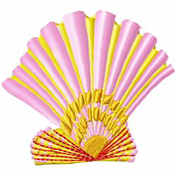 Seashell Embroidery Design 2 Seashell Embroidery Design 2